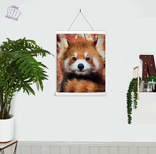 3D LiveLife Lenticular Wall Art Prints - Baby Red Panda from Deluxebase. Unframed 3D Jungle Poster. Perfect wall decor. Original artwork licensed from renowned artist, David Penfound - Image 5