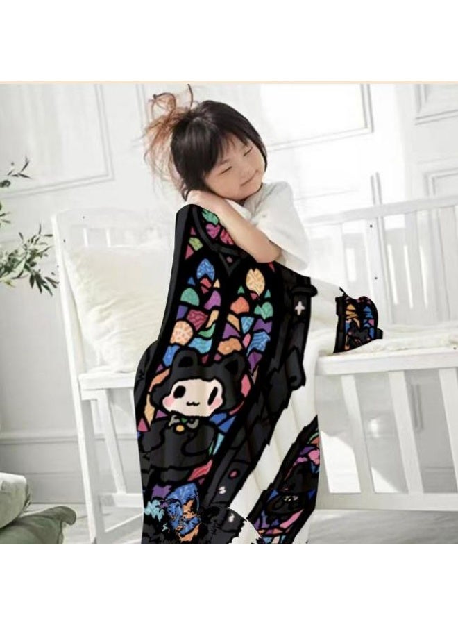 عام بطانية رقيقة من الفانيلا الكرتونية للأطفال والرضع (دافئة ومريحة، ومناسبة للنوم والألعاب) 70 سم * 100 سم - Image 3