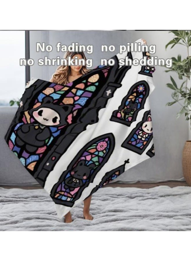 عام بطانية رقيقة من الفانيلا الكرتونية للأطفال والرضع (دافئة ومريحة، ومناسبة للنوم والألعاب) 70 سم * 100 سم - Image 1