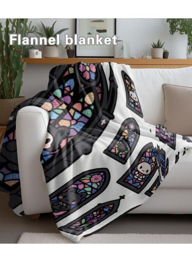 عام بطانية رقيقة من الفانيلا الكرتونية للأطفال والرضع (دافئة ومريحة، ومناسبة للنوم والألعاب) 70 سم * 100 سم - Image 5