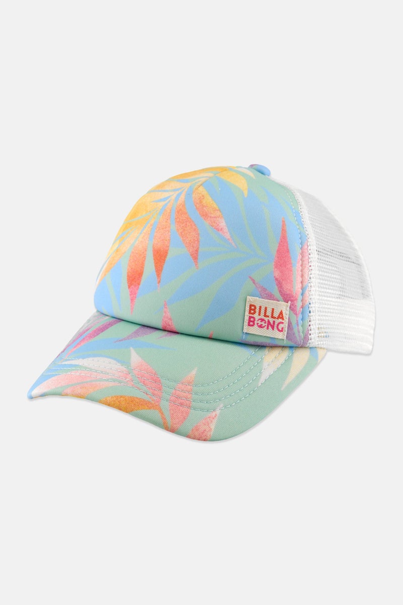 Billabong Kids Girl Brand Logo Cap, Sage  - Image 1