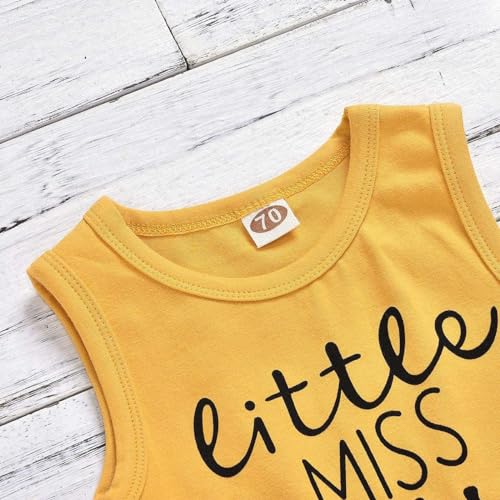 Hipea Toddler Girl Outfits Flower Tops Sleeveless Vest Shorts Headband Summer Clothes Set(4-5T) - Image 5