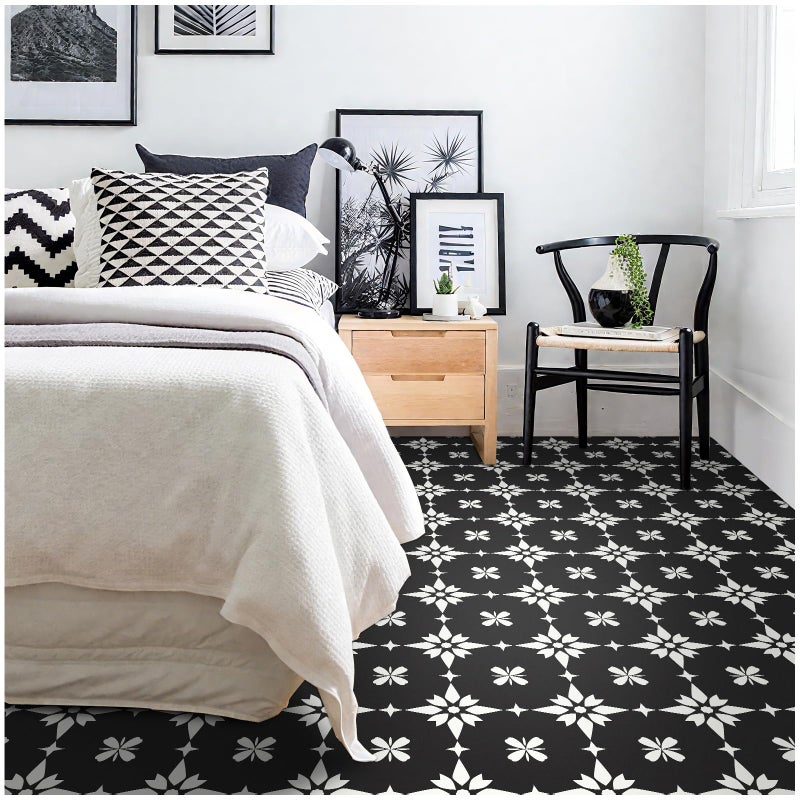 MORCART Upgraded 20PCS Peel and Stick Floor Tile 787 x 787 Waterproof Vinyl Removable DIY Flooring for Bathroom Kitchen Bedroom Stairs Entryway - Image 2