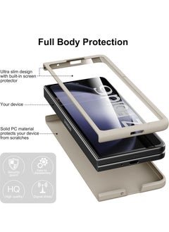 X-level Case Cover for Samsung Galaxy Z Fold 6 Slim Fit , with Front Built-in Screen Protector, Ultra Thin Matte TPU Protective Cover for Samsung Galaxy Z Fold 6 5G 2024  - Image 3