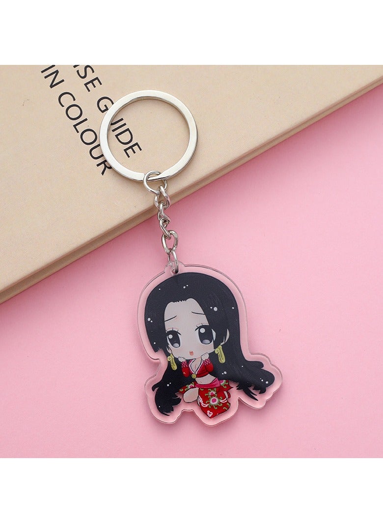 1-Piece Anime One Piece S-Snake Acrylic Keychain