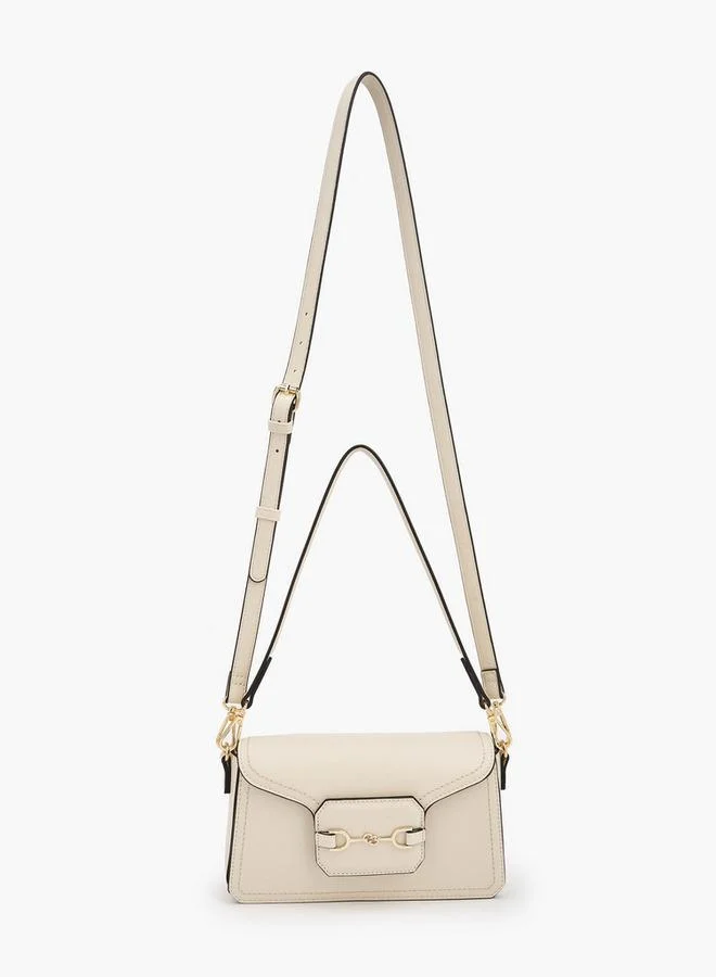 Celeste Solid Crossbody Bag With Detachable Strap