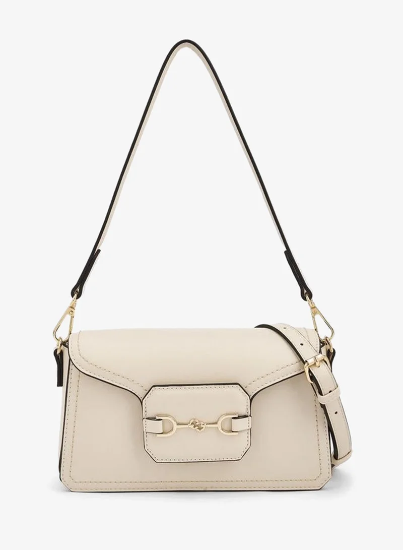 Celeste Solid Crossbody Bag With Detachable Strap