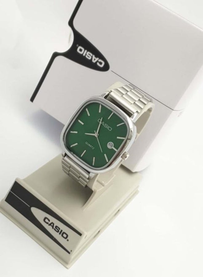 Casio Watch for Unisex LTP-E117D Analog Stainless steel - Silver - Image 3