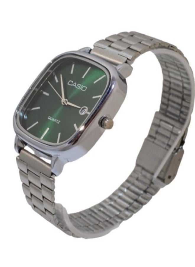 Casio Watch for Unisex LTP-E117D Analog Stainless steel - Silver - Image 2