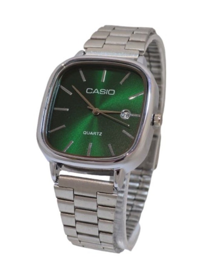 Casio Watch for Unisex LTP-E117D Analog Stainless steel - Silver - Image 1