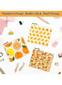 SYOSI Small Pouches for Purse, Mini Makeup Bag, Pocket Cosmetic Bags, Girls Portable Coin Purse with Zipper, Lipstick Organizer Pouch,  Storage Organizer Pouch for Headphones Card Key 3pcs  - Image 2