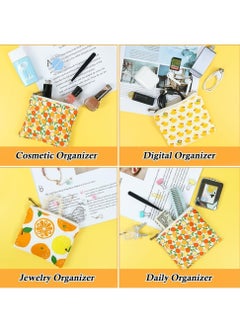 SYOSI Small Pouches for Purse, Mini Makeup Bag, Pocket Cosmetic Bags, Girls Portable Coin Purse with Zipper, Lipstick Organizer Pouch,  Storage Organizer Pouch for Headphones Card Key 3pcs  - Image 3
