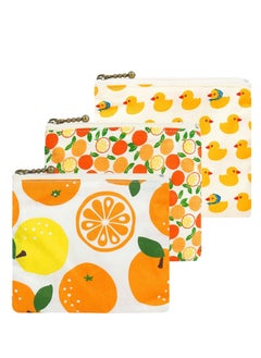 SYOSI Small Pouches for Purse, Mini Makeup Bag, Pocket Cosmetic Bags, Girls Portable Coin Purse with Zipper, Lipstick Organizer Pouch,  Storage Organizer Pouch for Headphones Card Key 3pcs  - Image 1