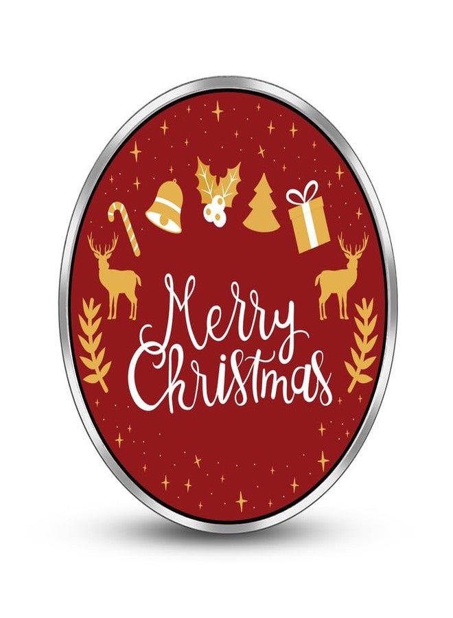 Silviya BIS Hallmarked X-Mas 999 Pure Silver Coin (10 Gram) Round Shape: Christmas Gift - Festive Season Present - Stocking Stuffer - Religious Coin - Image 2