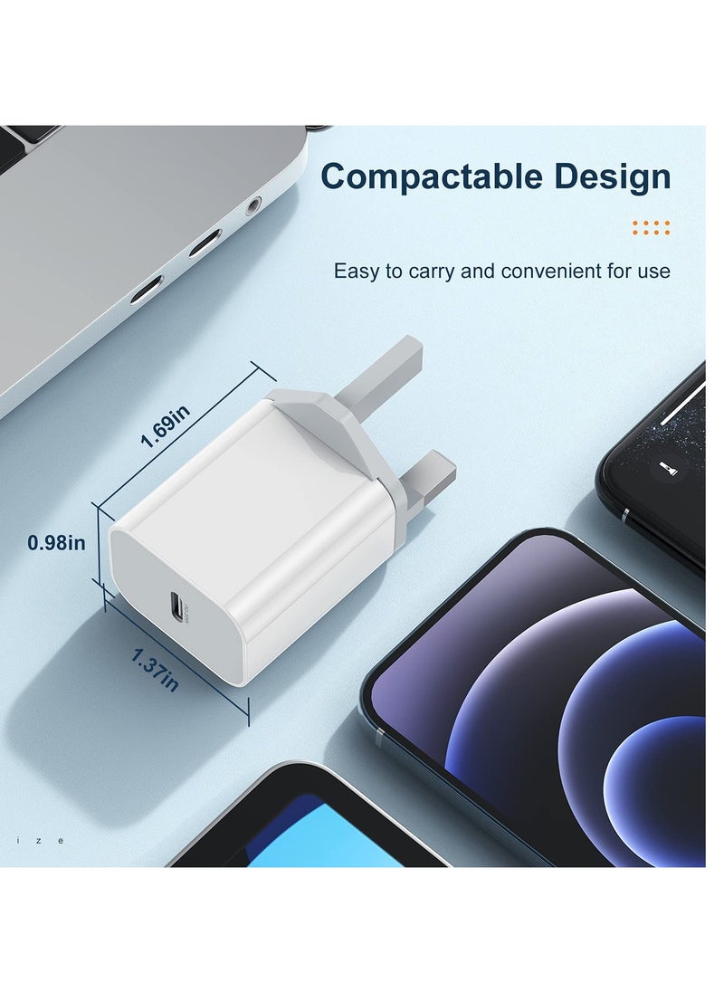 Generic - 20W USB C Charger Plug, PD Fast Charge Type C Wall Adapter, Power Delivery Fast Charger Compatible, Wall Charger - Image 1