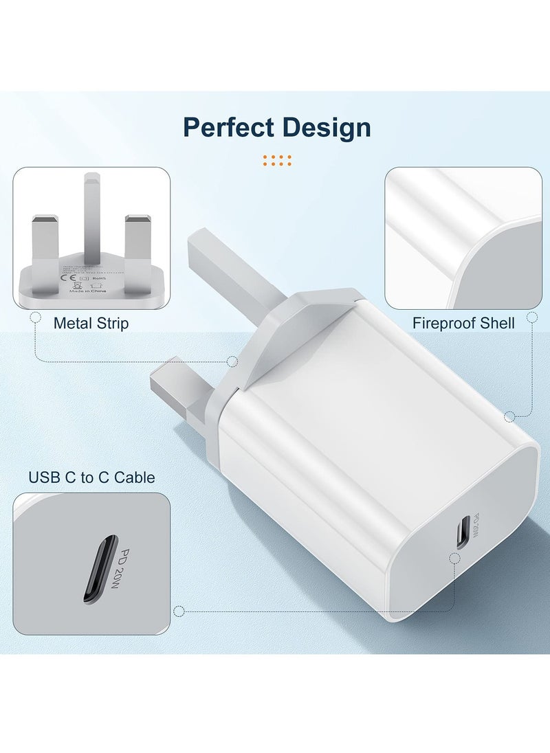 Generic - 20W USB C Charger Plug, PD Fast Charge Type C Wall Adapter, Power Delivery Fast Charger Compatible, Wall Charger - Image 1