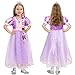 G.C GC Girls Princess Dress Costume with Wig Toddler Princess Dress Up Clothes Kids Crown Wand Halloween Cosplay Birthday Gifts - Image 4