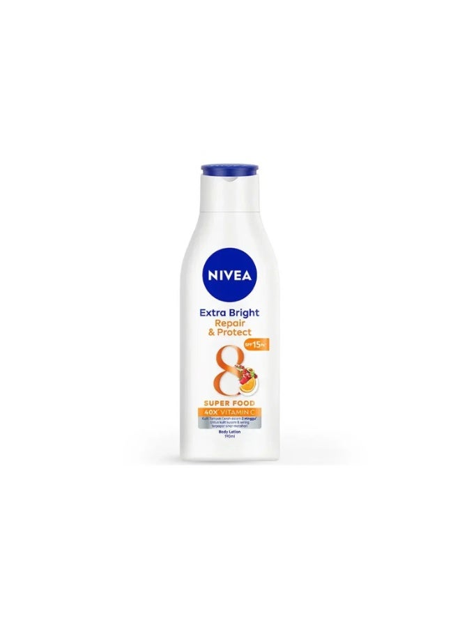نيفيا Extra Bright Repair & Protect Body Lotion with 40x Vitamin C & 8 Superfoods - 190ml - Image 1
