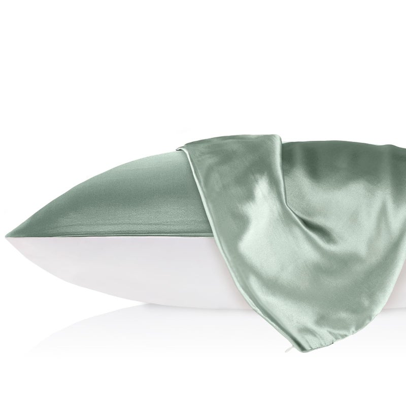 LILYSILK Natural Silk Pillowcase for Hair and Skin with Cotton Underside Standard 20x26 Inch Silvergray 1pc 19 Momme - Image 2