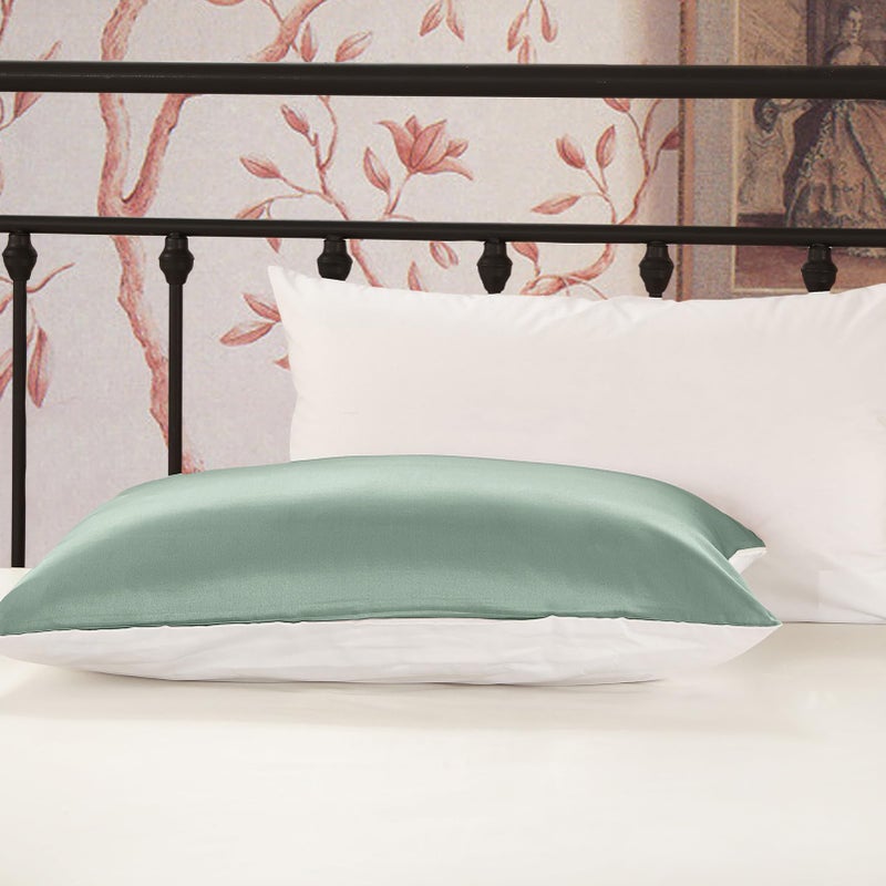 LILYSILK Natural Silk Pillowcase for Hair and Skin with Cotton Underside Standard 20x26 Inch Silvergray 1pc 19 Momme - Image 4