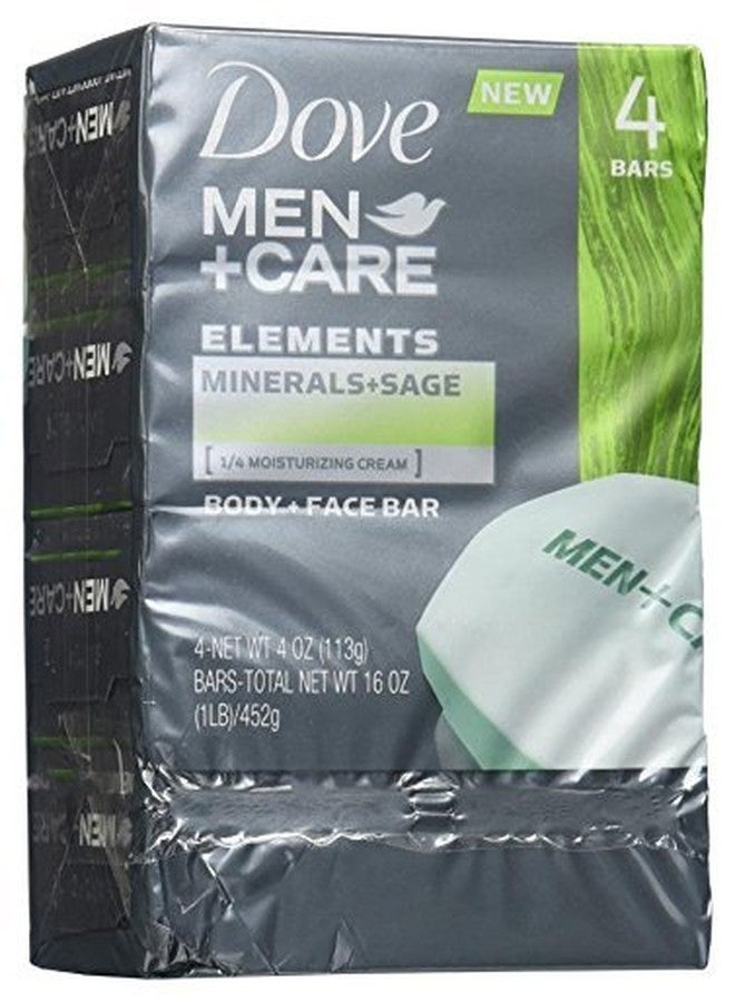 Dove Men+Care Elements Bar Minerals and Sage, 4 Ounce, 4 bars - Image 1