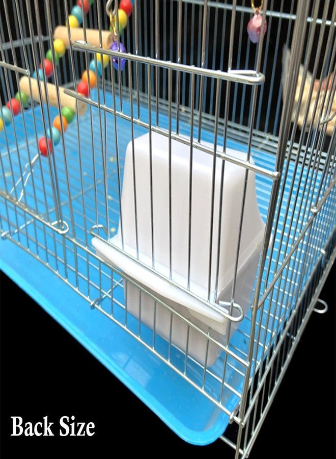 Yamibobo 2Pcs Bird Cage Feeder Removable Parret Hanging Seed Feeder Bird Dishes cage Bowl for Cage Finch Cockatiel Conure Parakeet Lovebird - Image 3