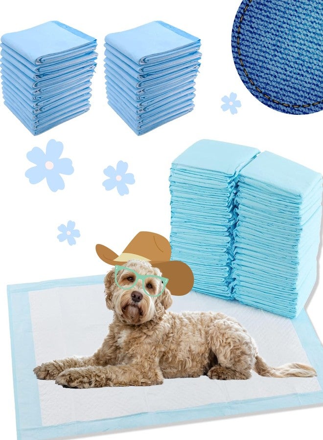 AMERIQUE Dog and Puppy Pet Pee Training Pads with Odor-Eliminating Leak-Proof Quick-Dry Design, Potty Training, Super Absorbency, X-Large Size, 35.4 x 23.6 Inches, Pack of 20, Blue & White - Image 1