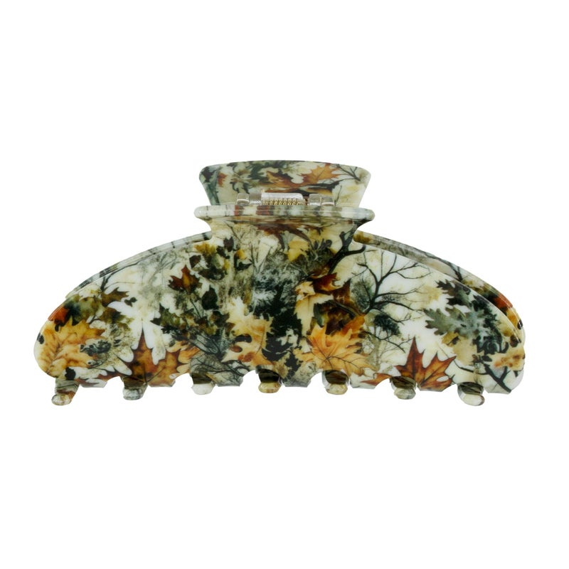 Almere Hair Claw Clip, Striped and Camo Pattern, Women's Hair Accessories for Thick or Thin Hair, 4 inch No-Slip (Camo)