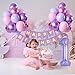 Yumiche Purple Pink Metallic Balloons Banner 40 Inch 1 Balloon Perfect for Girls 1st Birthday or Baby Shower Decor - Image 2