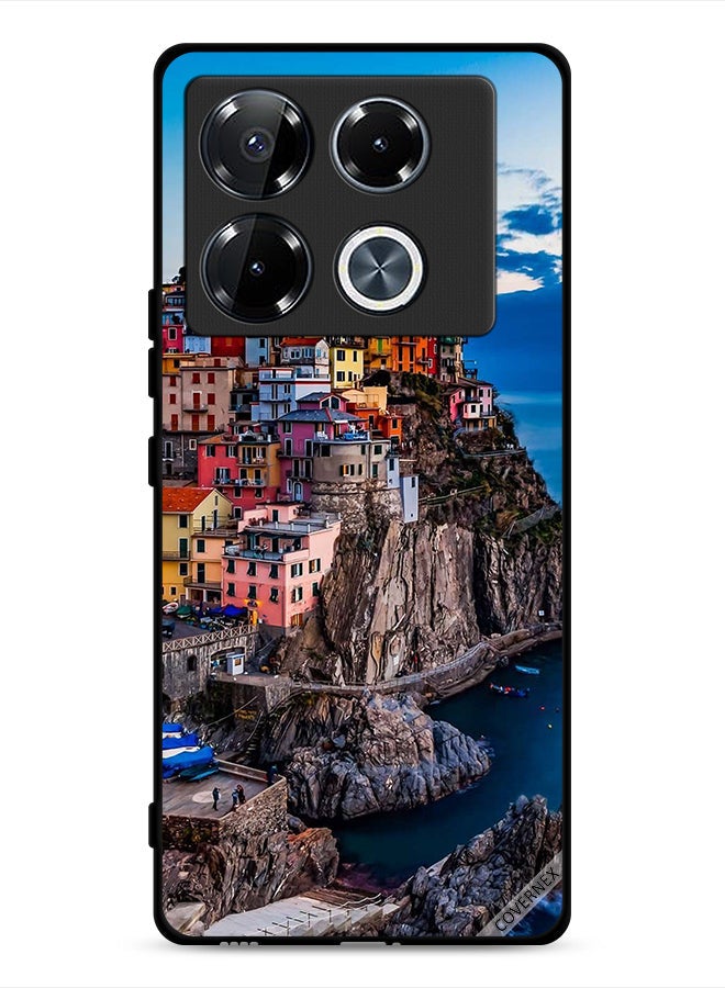 Covernex Infinix Note 40 Pro Plus 5G Protective Case Cover Colorful Houses On The Sea - Image 1