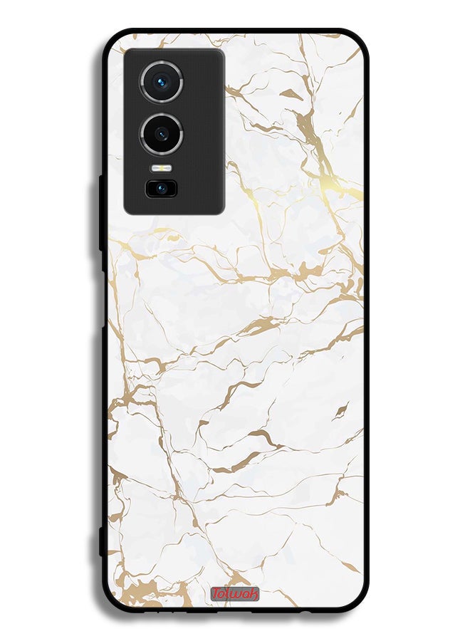 Tolwak Vivo Y76 5G Protective Case Cover Marble Pattern - Image 2