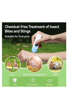 SYOSI Bite Itch Relief Device, Insect Bite and Sting Relief, Fast Symptom Relief from Itching and Swelling, Physical Anti Itching, Chemical-Free Insect Bite Healer, Suitable for Kids and Your Families Blue  - Image 5