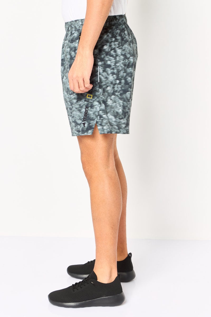 Adidas Men Sportswear Fit Training Shorts, Multicolor - Image 2