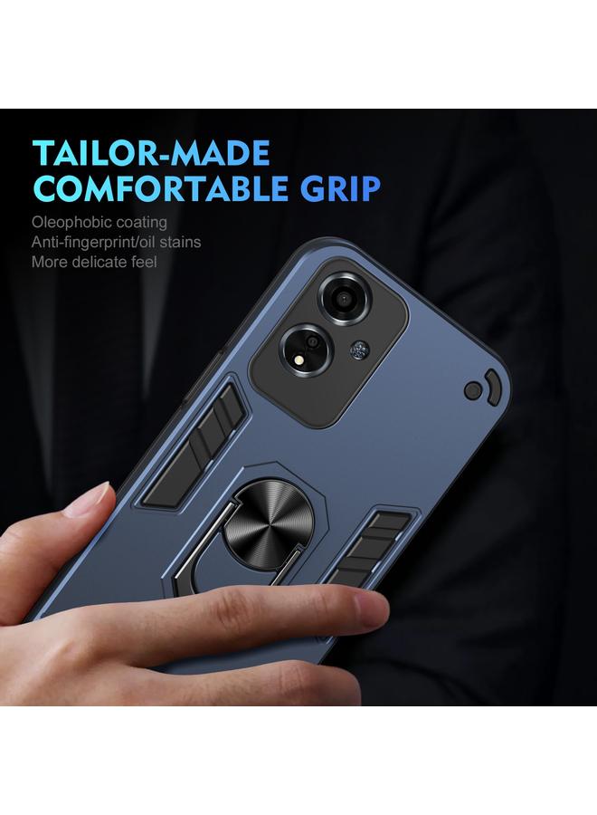 S-TOP Case For OPPO A59 5G Shockproof Metal Ring Holder Phone Case - Image 5