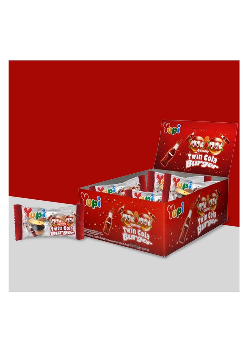 Yupi Yupi Jelly Twin Cola Burger Jello Candy Box - 24 Pieces  - Image 2