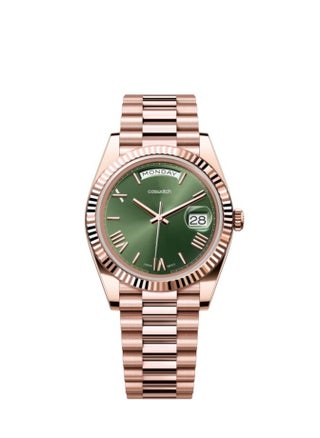 rose gold green