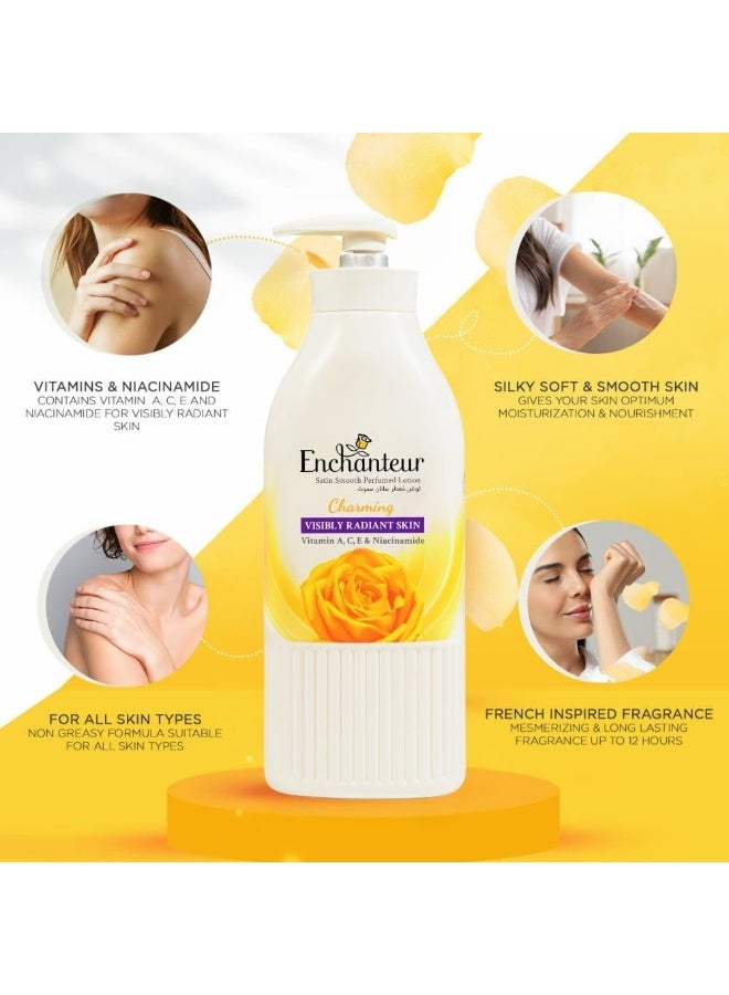 انشانتر لوشن الجسم الساحر 500 مل و بودرة التلك المعطرة 125 جم - Image 4