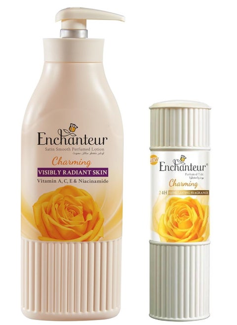 Charming Body Lotion 500 ml and Perfumed Talc 125 g