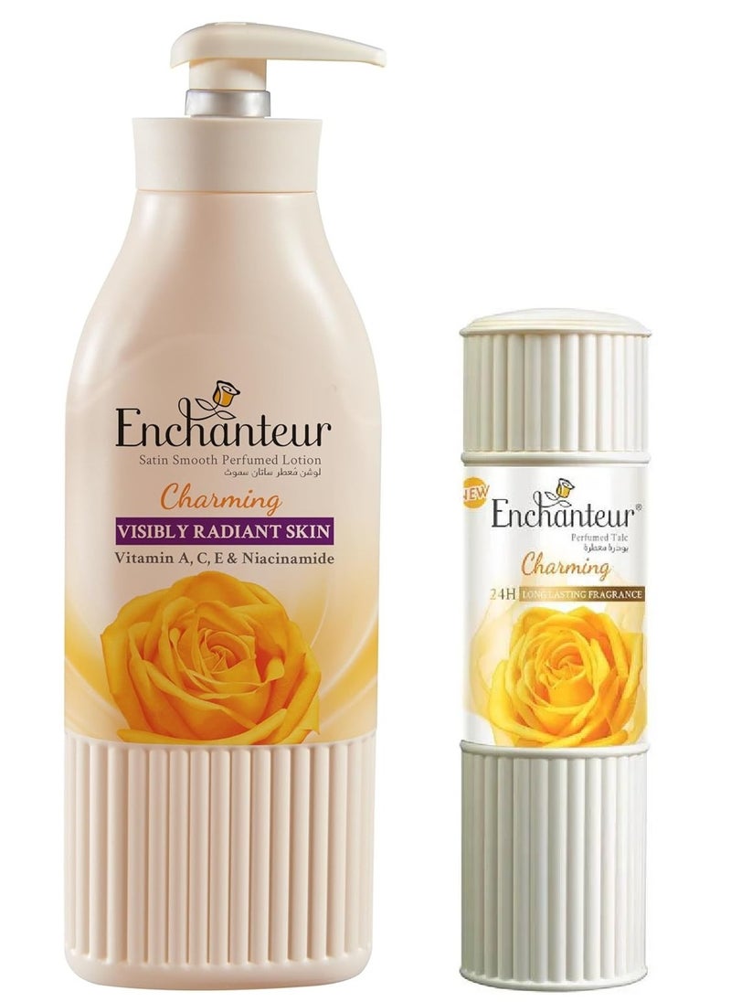 Charming Body Lotion 500 ml and Perfumed Talc 125 g