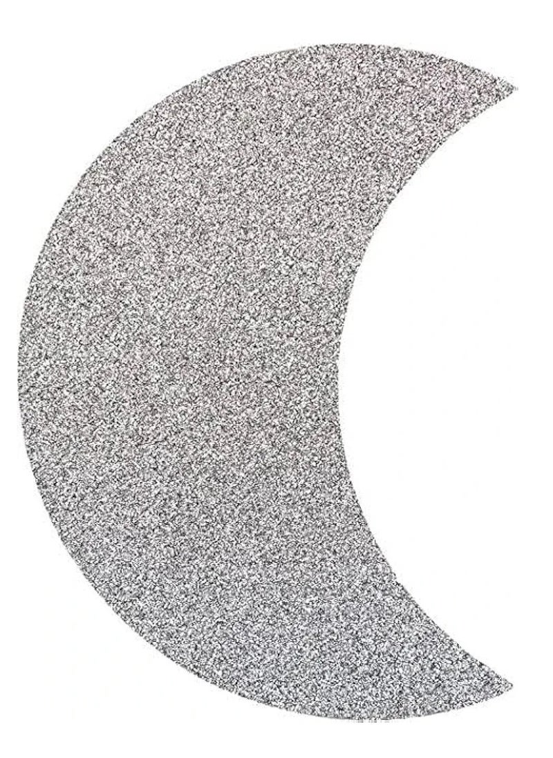Generic Ramadan Wall & window foam Sticker glitter Crescent decoration 20 cm 