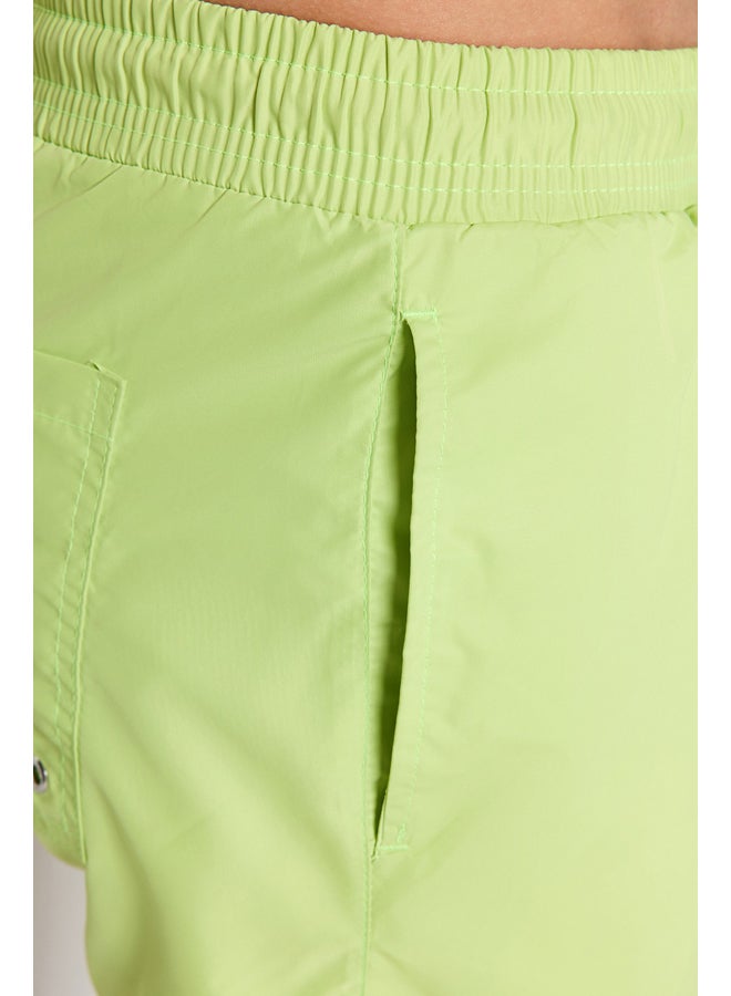 trendyol Light Green Men's Extra Short Basic Sea Shorts - Image 3
