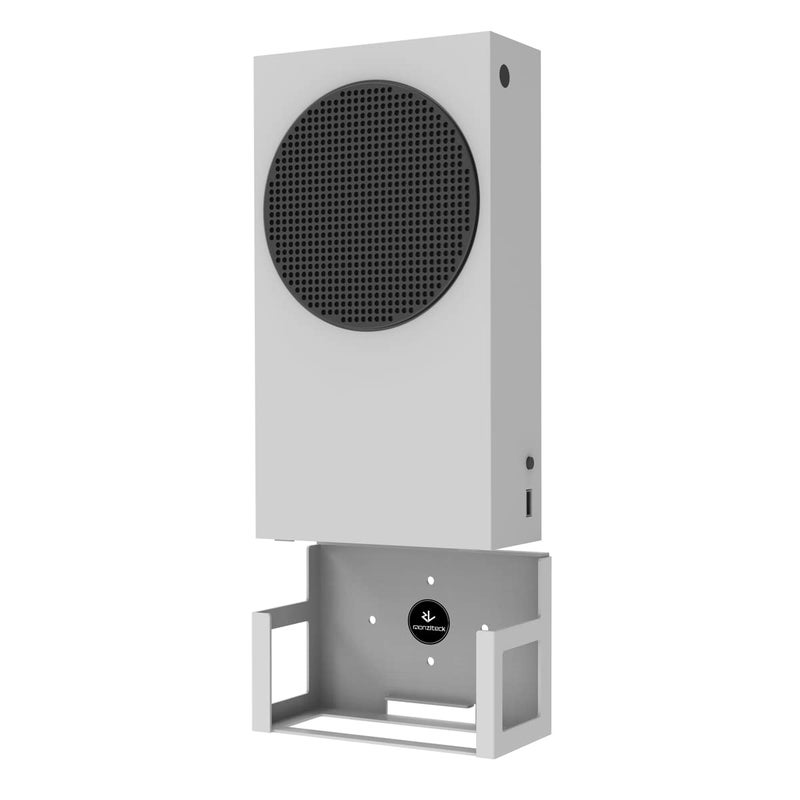 Monzlteck Wall Mount Holer for Xbox Series S,All Metal Vertical Hanging On Wall with Power Botton Left/Right,Wall Shelf Bracket for XSS - Image 4