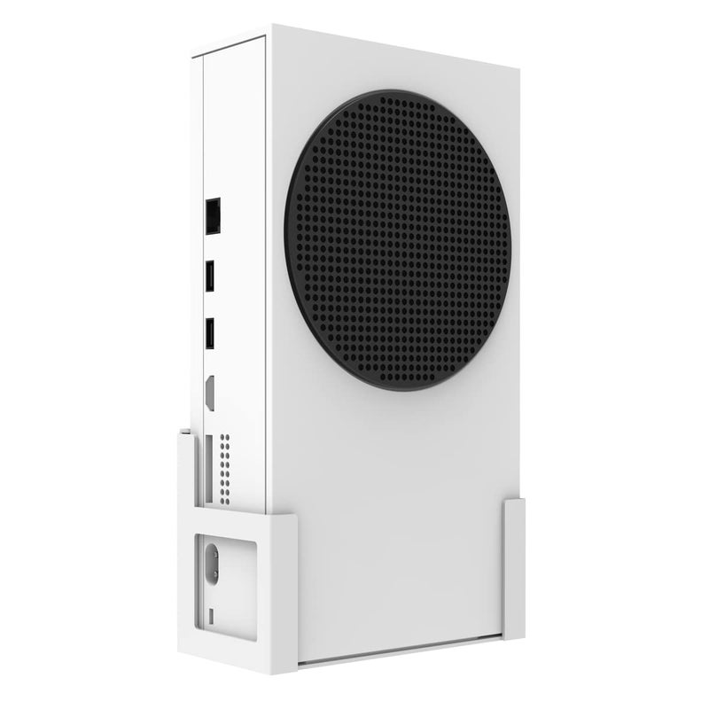 Monzlteck Wall Mount Holer for Xbox Series S,All Metal Vertical Hanging On Wall with Power Botton Left/Right,Wall Shelf Bracket for XSS - Image 3