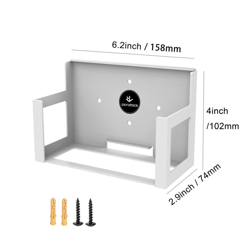 Monzlteck Wall Mount Holer for Xbox Series S,All Metal Vertical Hanging On Wall with Power Botton Left/Right,Wall Shelf Bracket for XSS - Image 2