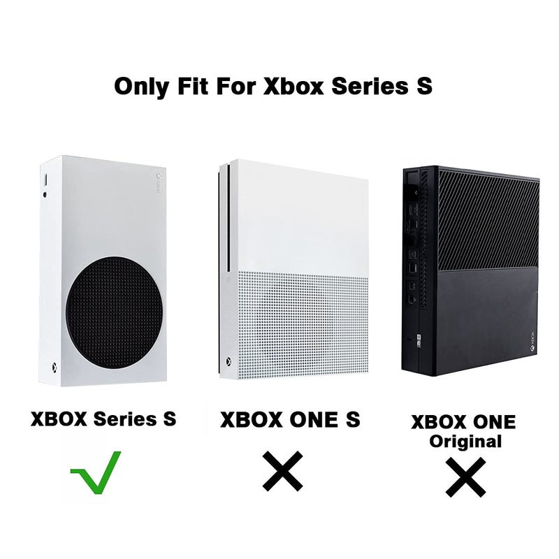 Monzlteck Wall Mount Holer for Xbox Series S,All Metal Vertical Hanging On Wall with Power Botton Left/Right,Wall Shelf Bracket for XSS - Image 5
