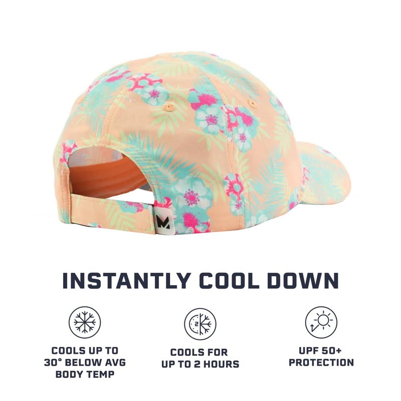 MISSION Cooling UPF Performance Hat - Unisex One Size Cap for Workouts, Golf & Running - Sweat & Water Activated Technology - (Junglebird Tropical Peach) - Image 2