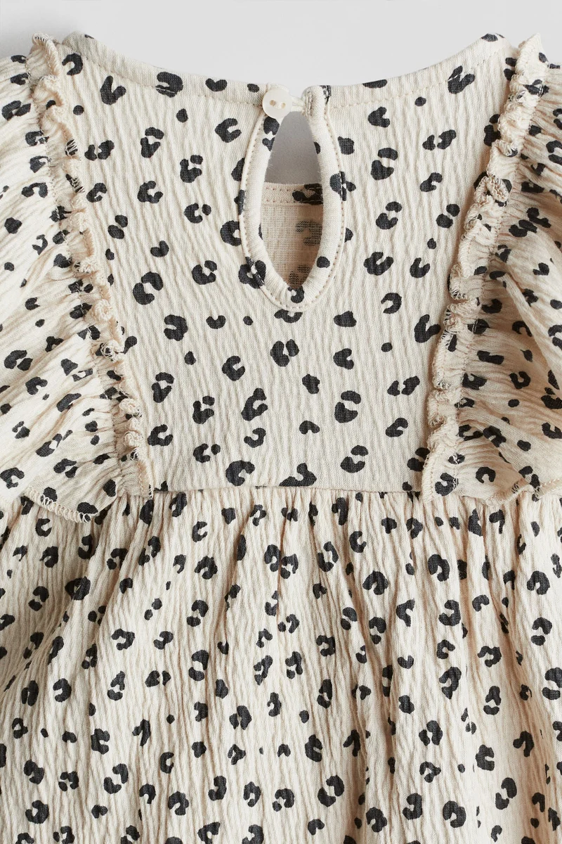 H&M Crinkled cotton dress