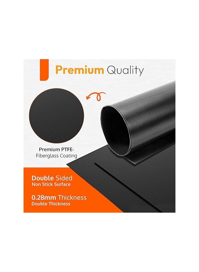 Oven Liners for Bottom of Electric Gas Oven Reusable - 4 Pack Large Heavy Duty Nonstick teflon Oven Mat 17x 25- Oven Floor Protector Liner easy to clean-reduce spills stuck foods and clean up - Image 3