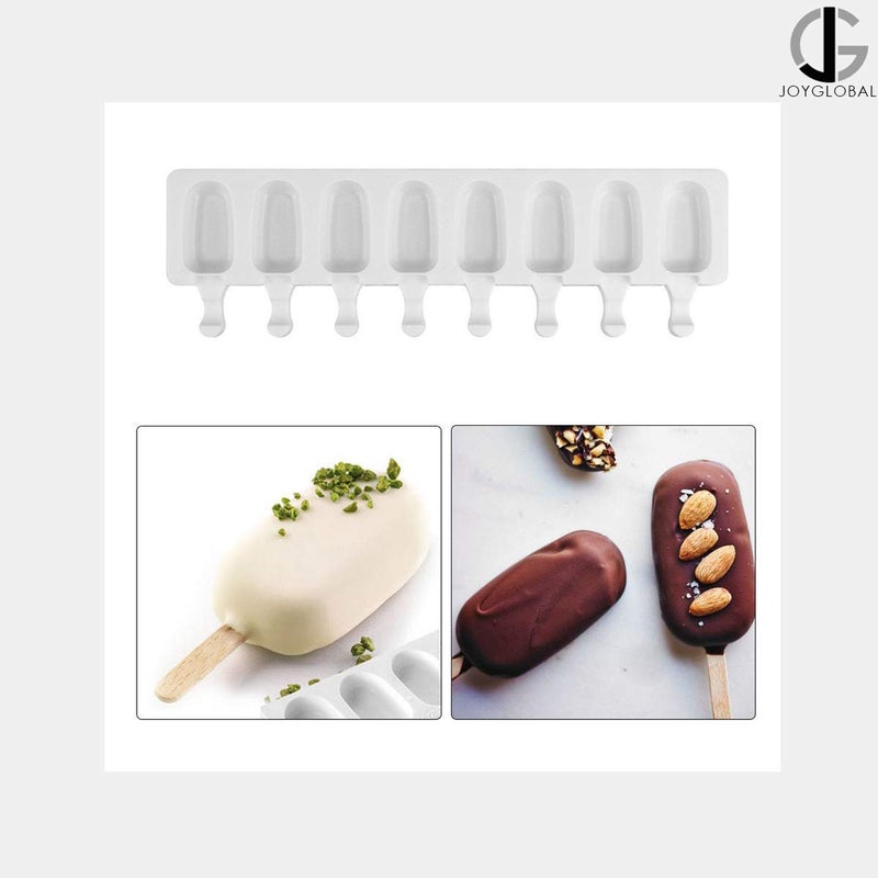 JoyGlobal White Classic Silicone Easy Ice Cream Bar Mould Output Approx Weight 3540 Grams Cavity Size 68 x 37 x 17 CM - Image 3