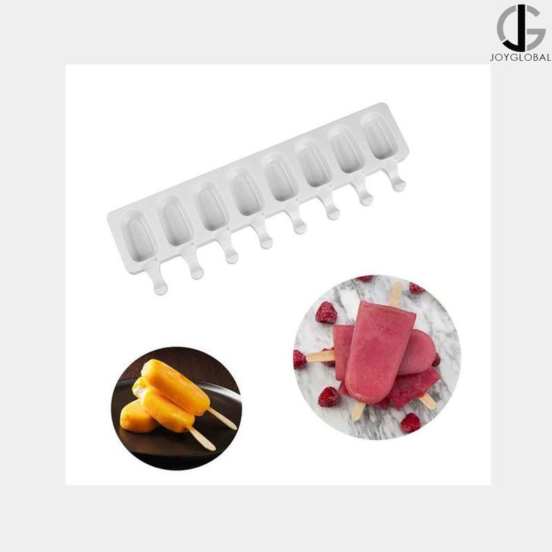 JoyGlobal White Classic Silicone Easy Ice Cream Bar Mould Output Approx Weight 3540 Grams Cavity Size 68 x 37 x 17 CM - Image 2